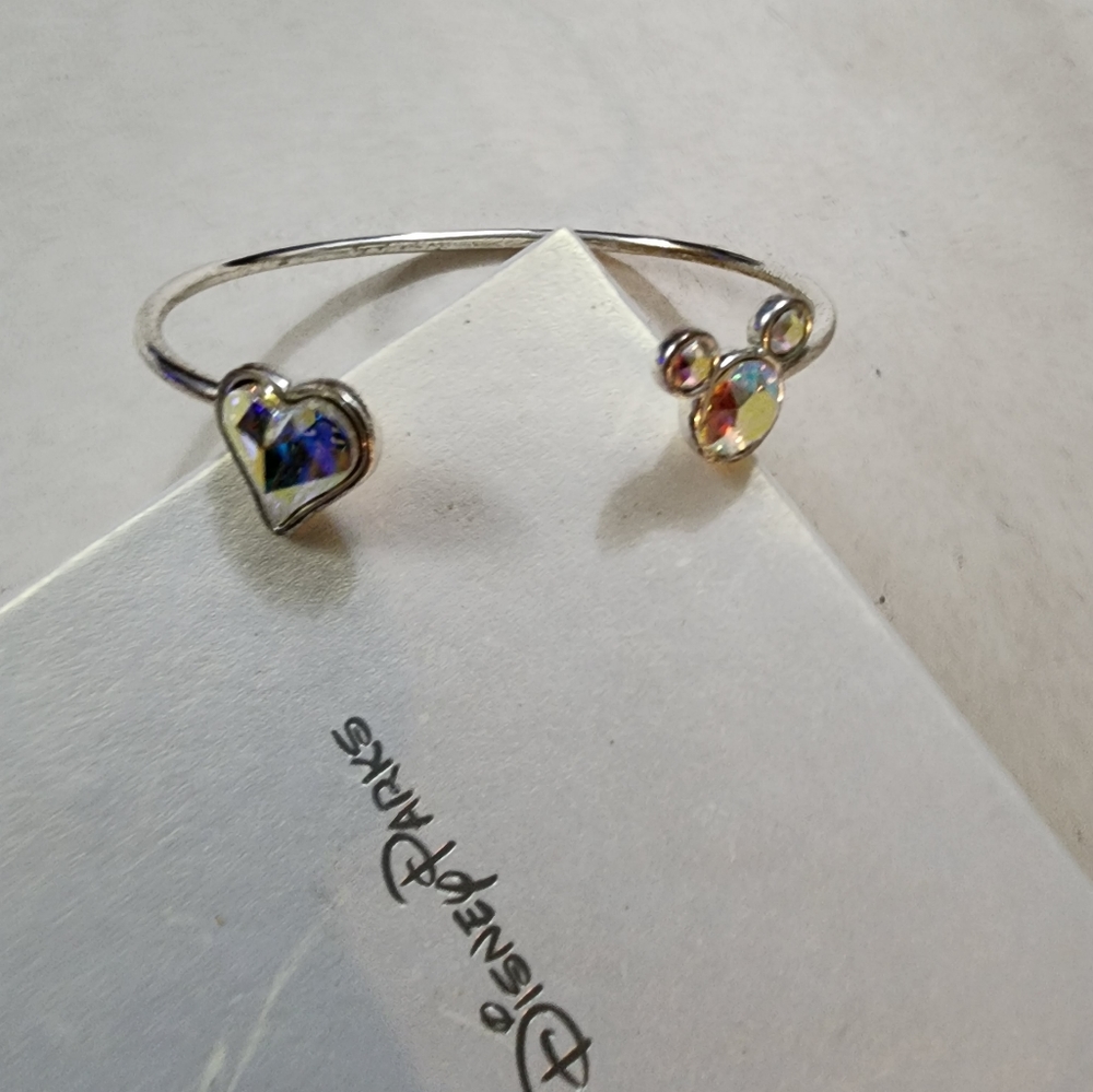 Disney Parks silver tone bangle